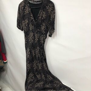 Nostalgia vintage black dress women’s medium